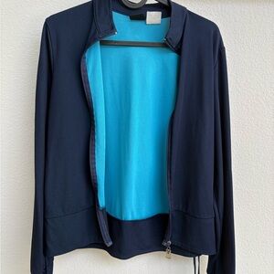 Women's Navy Blue Workout Jacket